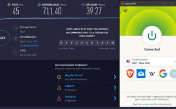 ExpressVPN speed test server featured image