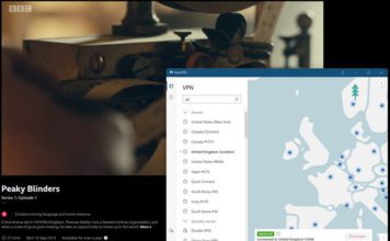 NordVPN BBC test