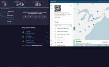 NordVPN speed test featured image